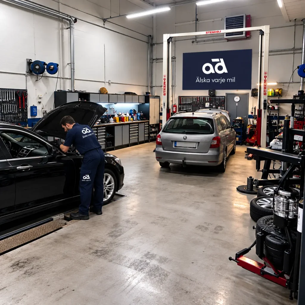 Översikt av Automagnet AD Bilverkstad i Västra Frölunda